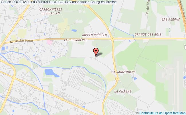 plan association Football Olympique De Bourg Bourg-en-Bresse