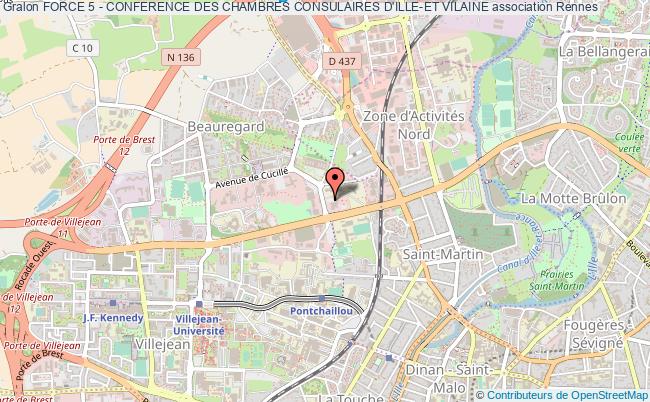 plan association Force 5 - Conference Des Chambres Consulaires D'ille-et Vilaine Rennes