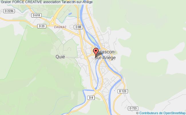 plan association Force Creative Tarascon-sur-Ariège