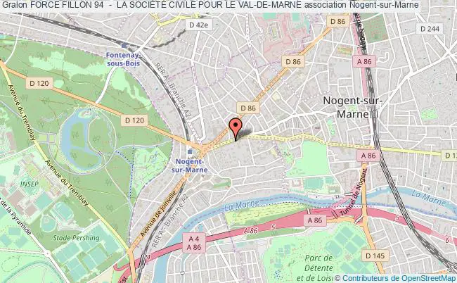 plan association Force Fillon 94  -  La SociÉtÉ Civile Pour Le Val-de-marne Nogent-sur-Marne
