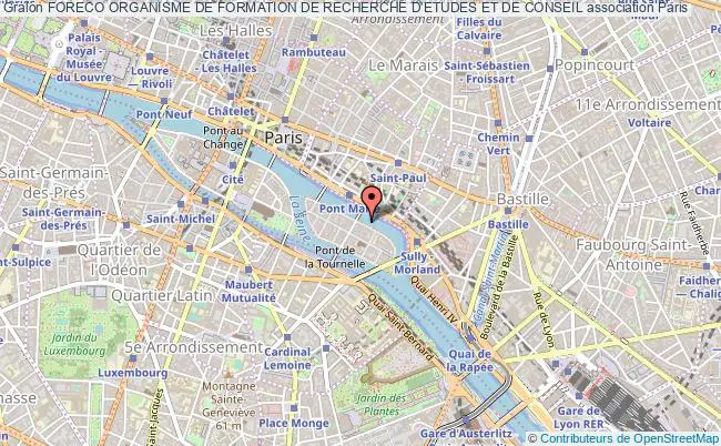 plan association Foreco Organisme De Formation De Recherche D'etudes Et De Conseil Paris