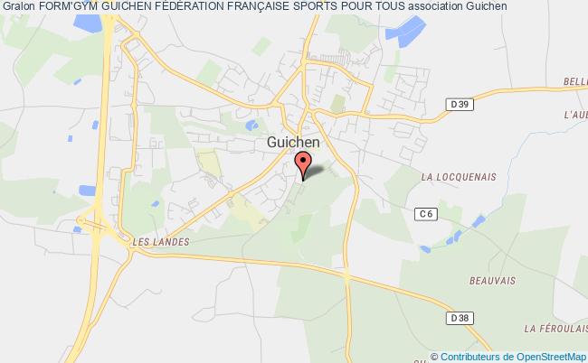 plan association Form'gym Guichen FÉdÉration FranÇaise Sports Pour Tous Guichen