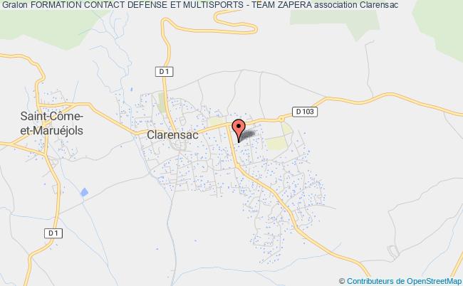 plan association Formation Contact Defense Et Multisports - Team Zapera Clarensac