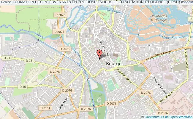 plan association Formation Des Intervenants En Pre-hospitaliers Et En Situation D'urgence (fipsu) Bourges