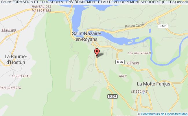 plan association Formation Et Education A L'environnement Et Au Developpement Approprie (feeda) Saint-Nazaire-en-Royans