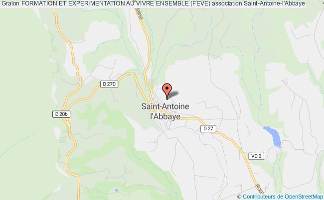plan association Formation Et Experimentation Au Vivre Ensemble (feve) Saint-Antoine-l'Abbaye