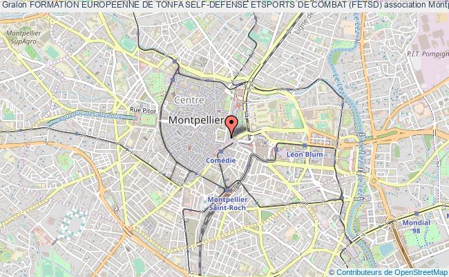 plan association Formation Europeenne De Tonfa Self-defense Etsports De Combat (fetsd) Montpellier