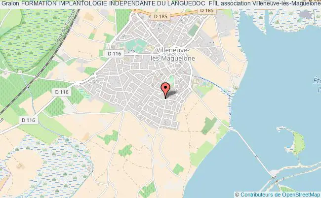 plan association Formation Implantologie Independante Du Languedoc  Fiil Villeneuve-lès-Maguelone