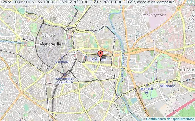 plan association Formation Languedocienne Appliquees A La Prothese  (flap) Montpellier