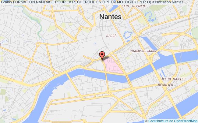 plan association Formation Nantaise Pour La Recherche En Ophtalmologie (f.n.r.o) Nantes