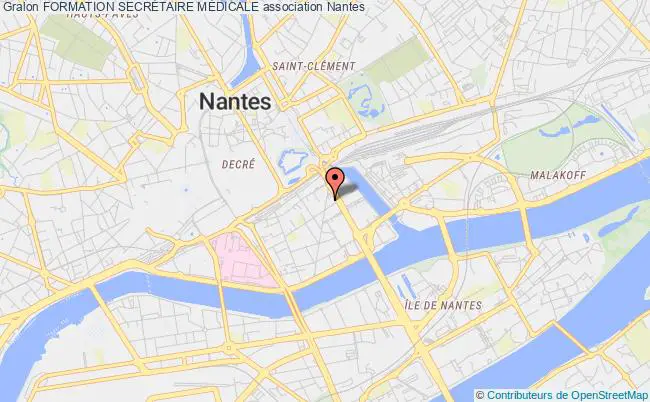 plan association Formation SecrÉtaire MÉdicale Nantes