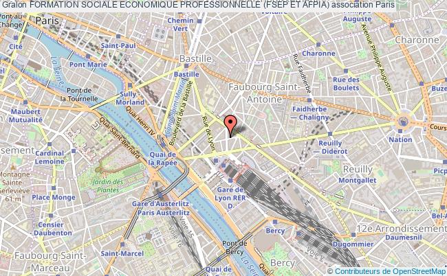 plan association Formation Sociale Economique Professionnelle (fsep Et Afpia) Paris