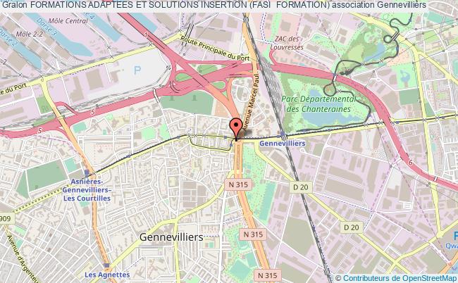 plan association Formations Adaptees Et Solutions Insertion (fasi  Formation) Gennevilliers