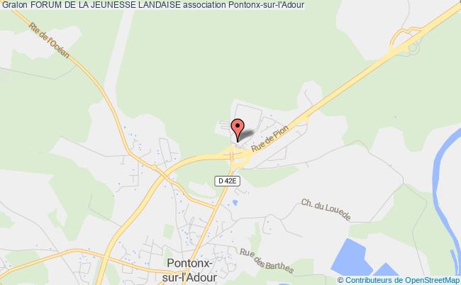 plan association Forum De La Jeunesse Landaise Pontonx-sur-l'Adour