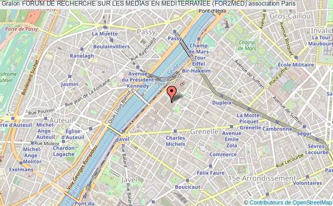 plan association Forum De Recherche Sur Les Medias En Mediterranee (for2med) Paris