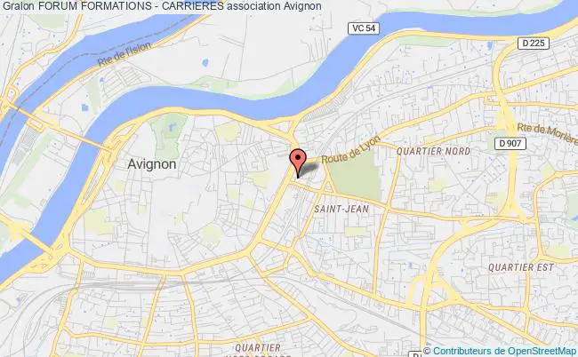 plan association Forum Formations - Carrieres Avignon