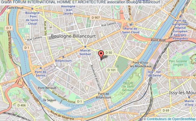 plan association Forum International Homme Et Architecture Boulogne-Billancourt