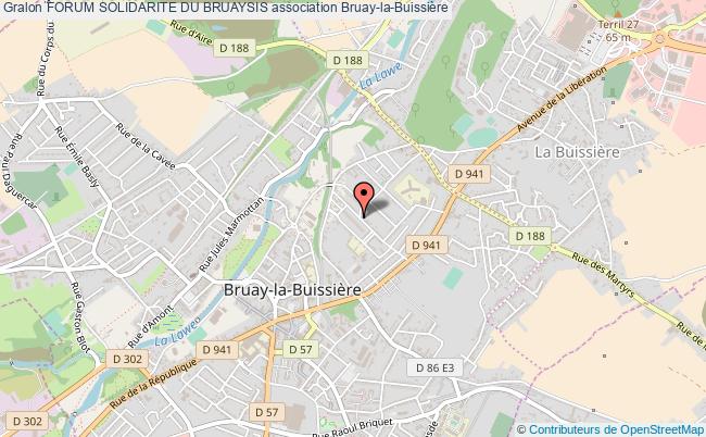 plan association Forum Solidarite Du Bruaysis Bruay-la-Buissière