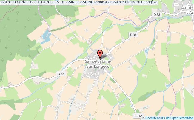 plan association Fournees Culturelles De Sainte Sabine Sainte-Sabine-sur-Longève