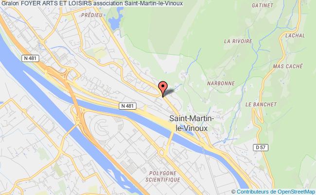 plan association Foyer Arts Et Loisirs Saint-Martin-le-Vinoux