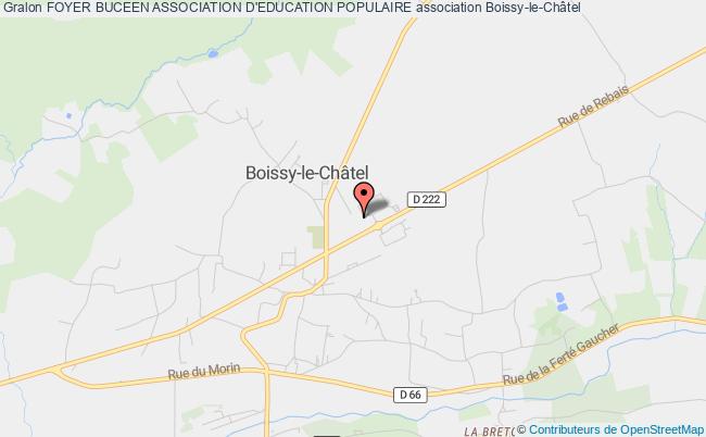 plan association Foyer Buceen Association D'education Populaire Boissy-le-Châtel