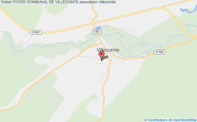 plan association Foyer Communal De Villecomte Villecomte