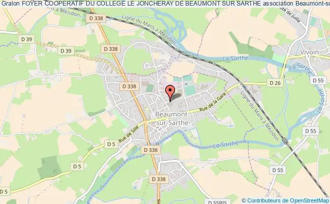 plan association Foyer Cooperatif Du College Le Joncheray De Beaumont Sur Sarthe Beaumont-sur-Sarthe