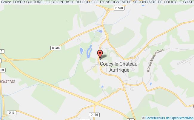 plan association Foyer Culturel Et Cooperatif Du College D'enseignement Secondaire De Coucy Le Chateau Coucy-le-Château-Auffrique