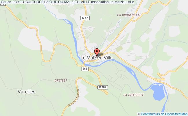 plan association Foyer Culturel Laique Du Malzieu-ville Le    Malzieu-Ville