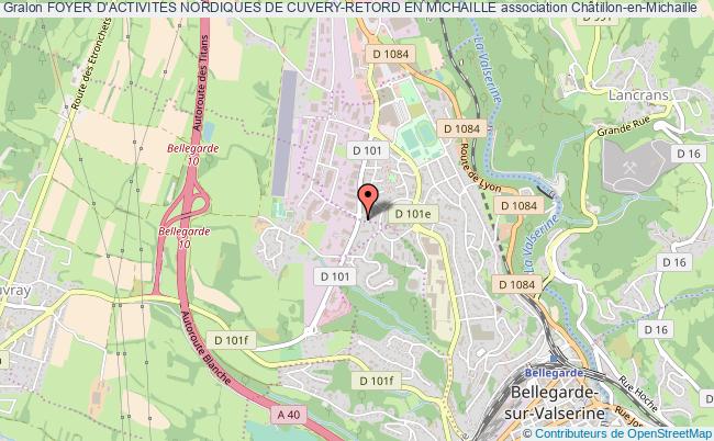 plan association Foyer D'activites Nordiques De Cuvery-retord En Michaille Châtillon-en-Michaille