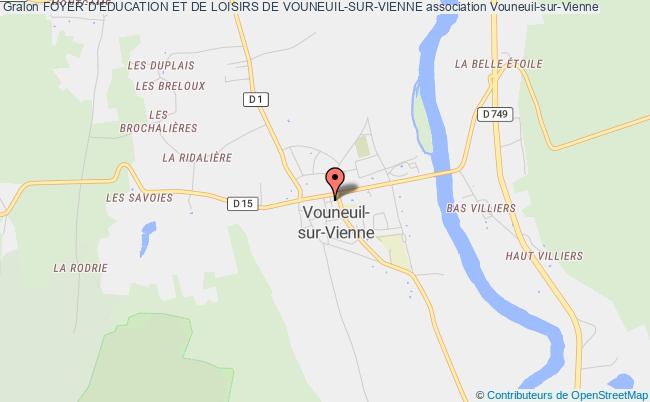 plan association Foyer D'education Et De Loisirs De Vouneuil-sur-vienne Vouneuil-sur-Vienne