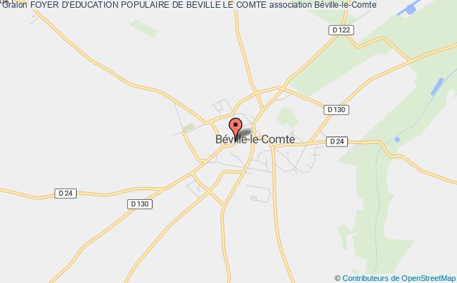 plan association Foyer D'education Populaire De Beville Le Comte Béville-le-Comte
