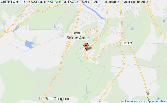 plan association Foyer D'education Populaire De Lavault Sainte-anne Lavault-Sainte-Anne