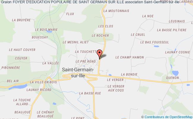 plan association Foyer D'education Populaire De Saint Germain Sur Ille Saint-Germain-sur-Ille