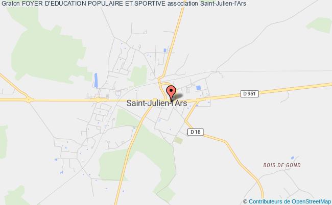 plan association Foyer D'education Populaire Et Sportive Saint-Julien-l'Ars