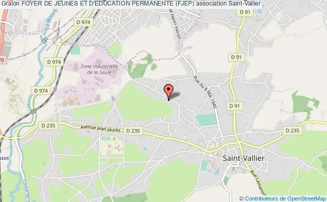 plan association Foyer De Jeunes Et D'education Permanente (fjep) Saint-Vallier
