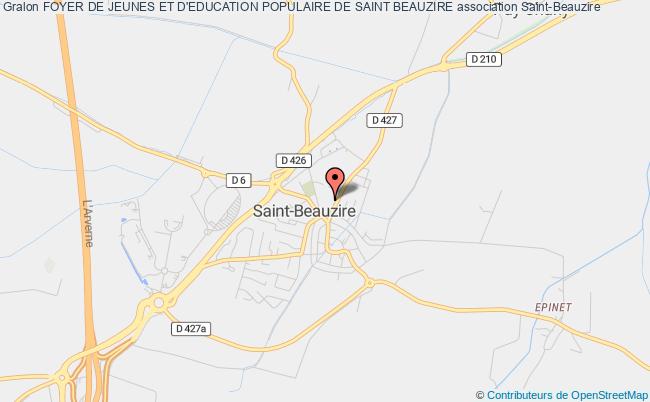 plan association Foyer De Jeunes Et D'education Populaire De Saint Beauzire Saint-Beauzire