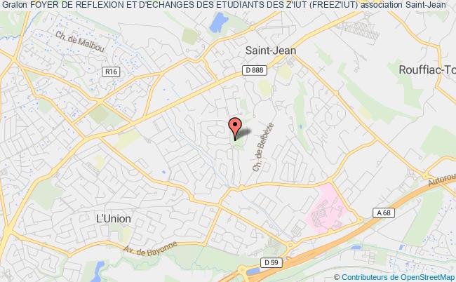 plan association Foyer De Reflexion Et D'echanges Des Etudiants Des Z'iut (freez'iut) Saint-Jean