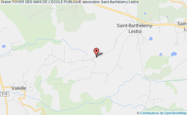 plan association Foyer Des Amis De L'ecole Publique Saint-Barthélemy-Lestra