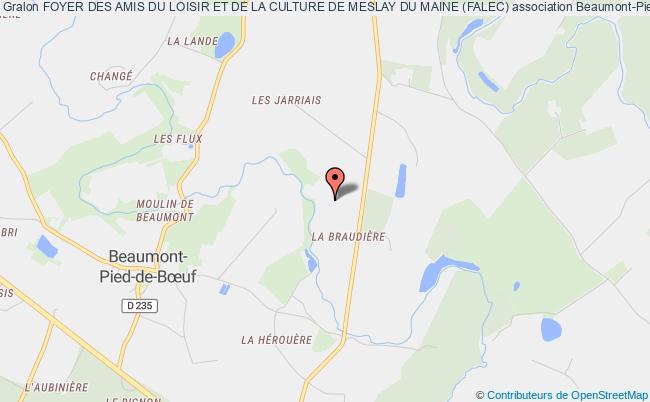 plan association Foyer Des Amis Du Loisir Et De La Culture De Meslay Du Maine (falec) Beaumont-Pied-de-Boeuf