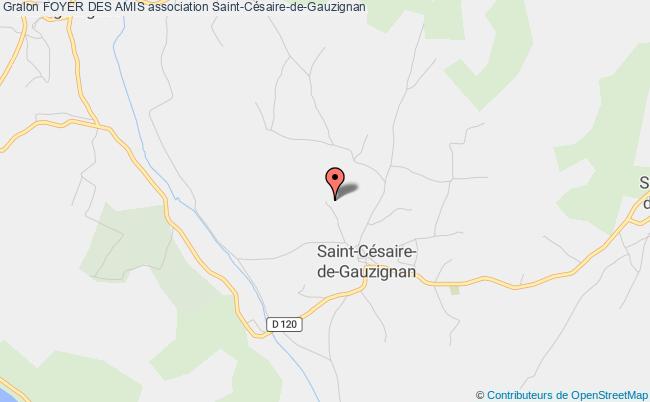 plan association Foyer Des Amis Saint-Césaire-de-Gauzignan