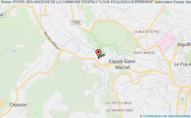 plan association Foyer Des Anciens De La Commune D'espaly "lous Poulissous D'espavie" Espaly-Saint-Marcel