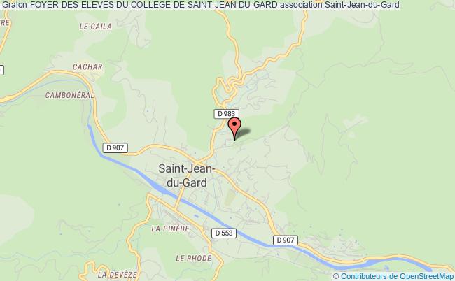 plan association Foyer Des Eleves Du College De Saint Jean Du Gard Saint-Jean-du-Gard