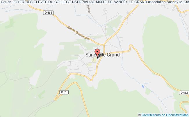 plan association Foyer Des Eleves Du College Nationalise Mixte De Sancey Le Grand Sancey