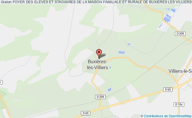 plan association Foyer Des Eleves Et Stagiaires De La Maison Familiale Et Rurale De Buxieres Les Villiers Buxières-lès-Villiers