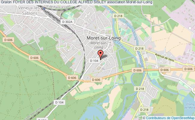 plan association Foyer Des Internes Du College Alfred Sisley Moret-sur-Loing