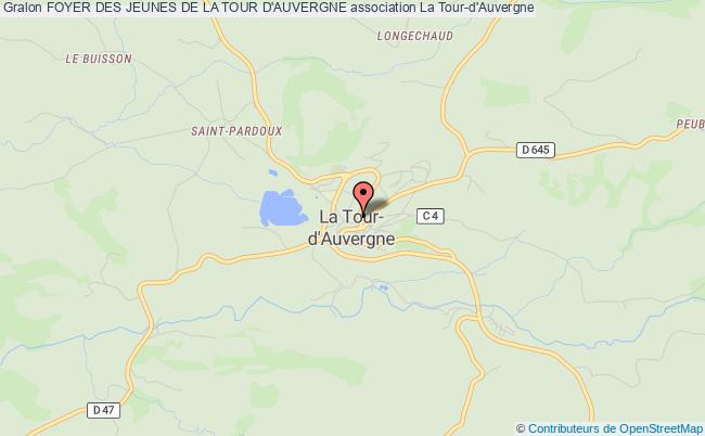 plan association Foyer Des Jeunes De La Tour D'auvergne La    Tour-d'Auvergne