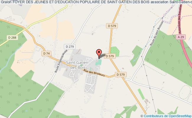 plan association Foyer Des Jeunes Et D'education Populaire De Saint Gatien Des Bois Saint-Gatien-des-Bois
