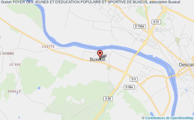 plan association Foyer Des Jeunes Et D'education Populaire Et Sportive De Buxeuil Buxeuil