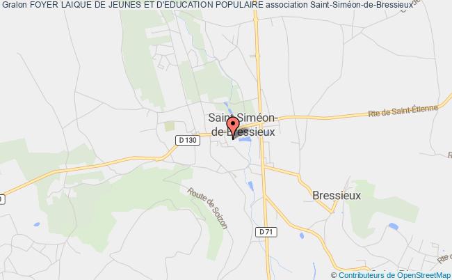 plan association Foyer Laique De Jeunes Et D'education Populaire Saint-Siméon-de-Bressieux